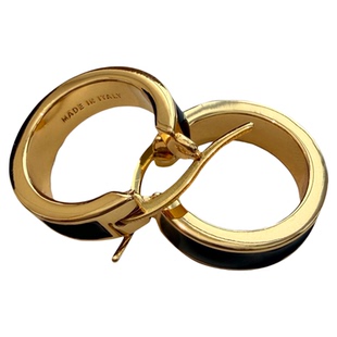 非市场货！M1U风窄版耳圈耳饰+爱心项链女 铜镀18K真金+珐琅工艺