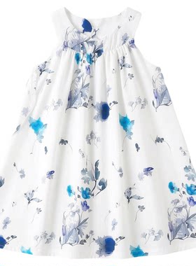 夏季女童碎花裙女孩宝宝时尚裙子