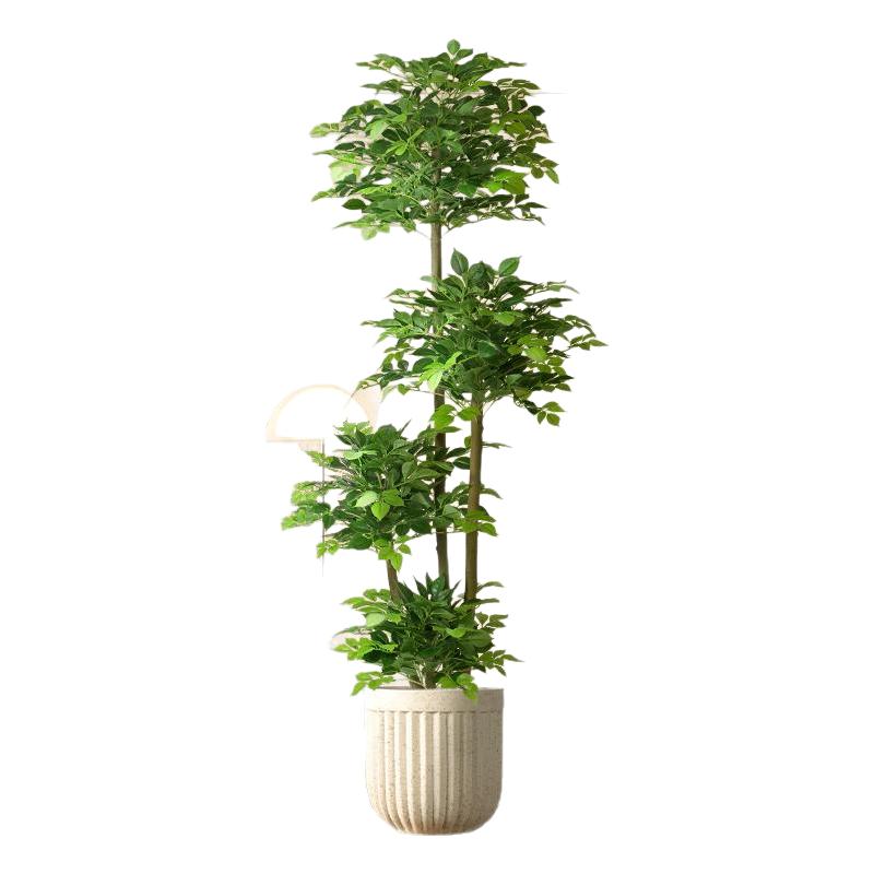 幸福树仿真绿植室内客厅发财树摆件假树仿生植物阳台大型造景盆栽