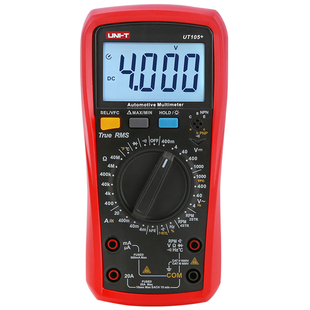 优利德UT105+汽车万用表数字高精度万能表发动机转速闭合角测试表