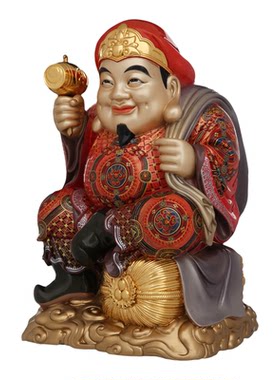 大黑天财神像日本密宗天部招财真言宗唐密铜像京铜佛像雕像摆件