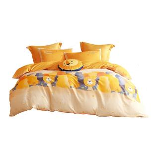 水星家纺儿童全棉磨毛被套单件婴幼儿A类抑菌秋冬保暖卡通被罩