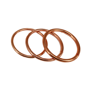 云南手工纯铜纯红铜纯紫铜手镯铜镯子情侣男女款光圈手环简单时尚