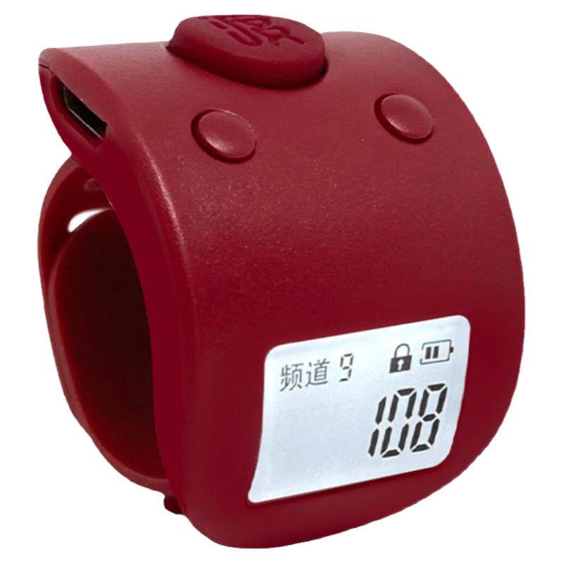 手指计数器款手动戒指型人流计数九个通道电子数显夜光仓库记数器