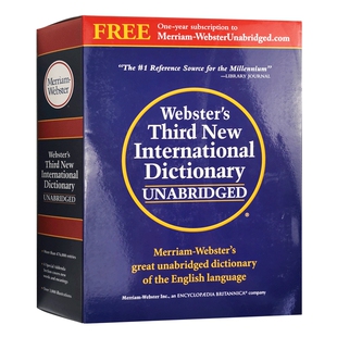 麦林韦氏国际词典 第三版 英文原版 Webster's Third New International Dictionary 韦氏字典辞典英语学习工具书 英文版原版书籍