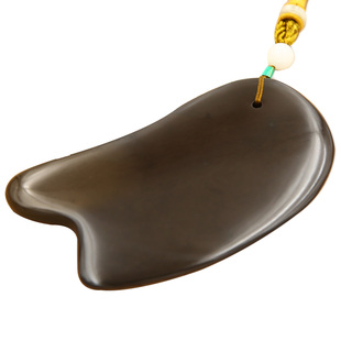 齐鲁福康砭石面部刮痧板正品旗舰店肩颈脸部专用美容按摩全身通用