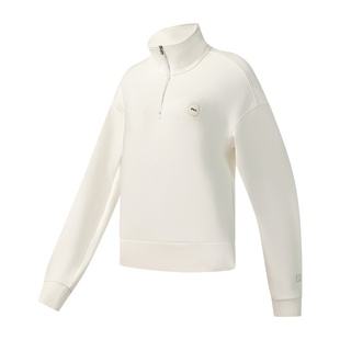 FILA 斐乐官方女子套头卫衣2025冬新款健身运动基础针织长袖上衣