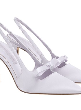 CHARLES&KEITH26春季新款CK1-60361556蝴蝶结尖头高跟鞋凉鞋婚鞋
