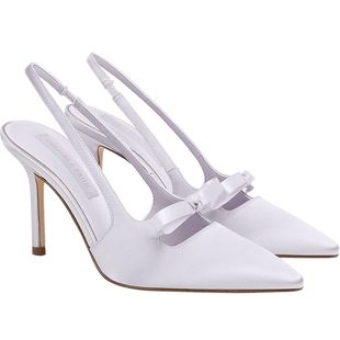 CHARLES&KEITH26春季新款CK1-60361556蝴蝶结尖头高跟鞋凉鞋婚鞋