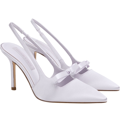 CHARLES&KEITH26春季新款CK1-60361556蝴蝶结尖头高跟鞋凉鞋婚鞋