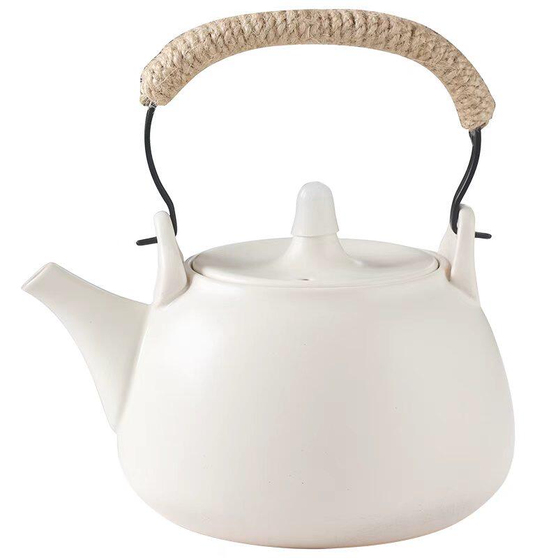 粗陶壶围炉煮茶壶户外明火炉炭烧水壶陶瓷家用电陶炉泡茶壶提梁壶