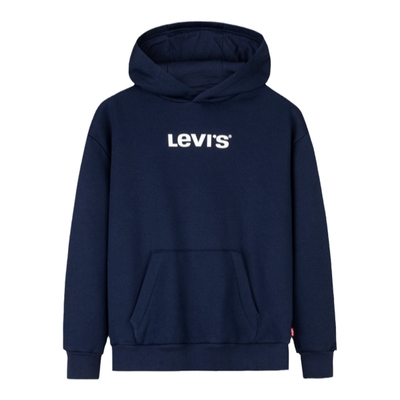 【加绒】Levis李维斯儿童童装男童卫衣2025冬季新款连帽长袖外套