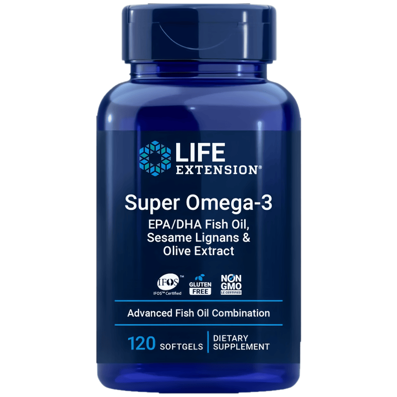 240粒美国进口Life Extension深海鱼油omega-3 EPA DHA芝麻木脂素