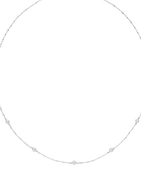 S925银珍珠满天星项链女