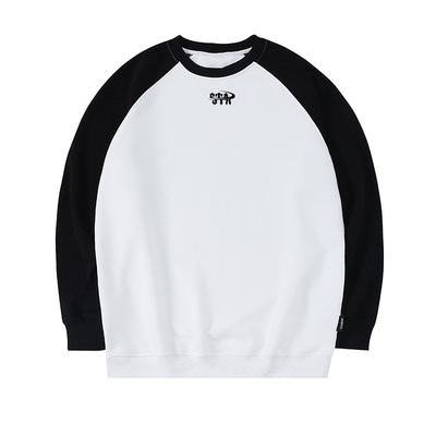 STA国潮回旋图案插肩袖卫衣无帽