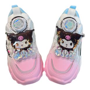 女童运动鞋2026新款春秋皮面儿童鞋子女孩轻便春款炸街老爹鞋女款