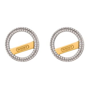 RSNY链式耳钉气质欧美原创个性设计轻奢耳饰时尚摩登都市风#R1869