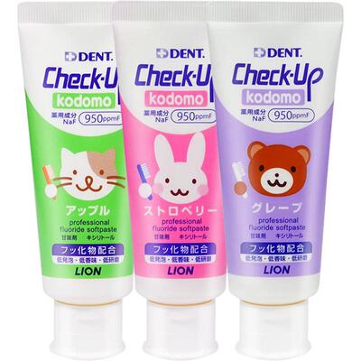 LION狮王DENT儿童牙膏1-6-12岁