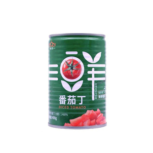 25年新产季冠农新疆番茄丁罐头400g新鲜西红柿块番茄块番茄酱