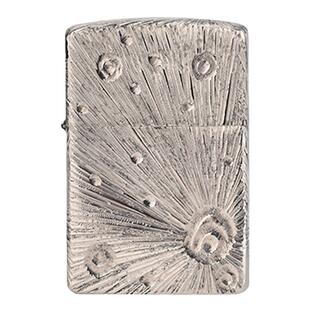 佐罗原装正品手工抛亮版雕刻白铜陨石坑打火机手工煤油打火机男