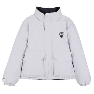 韩国代购特价NBA正反两面穿羽绒服男女防风防水短外套户外滑雪