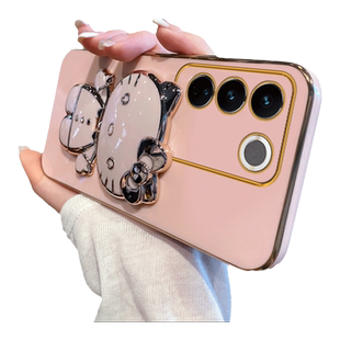 适用vivoV27e手机壳vivo新款V27e女vovoV全包viviV防摔vovi保护5G套vⅰvoV硅胶ⅴivoV带支架viv0步步高vo外壳