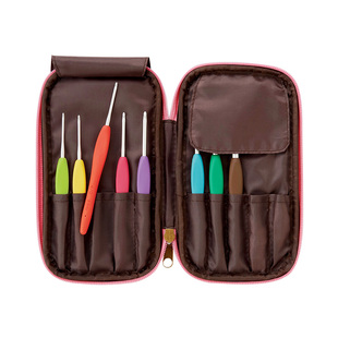 日本原装进口可乐CLOVER钩针收纳包 手工勾针编织布包工具收纳盒