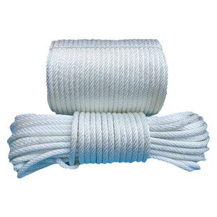 彩色高强度耐磨编织尼龙绳粗细捆绑绳子681012mm实涤纶全编绳子结