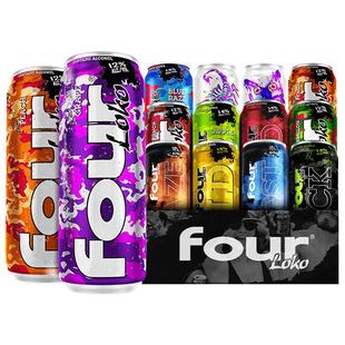 fourloko鸡尾酒 整箱四洛克后劲果酒网红斯洛克酒four酒 695ml*12