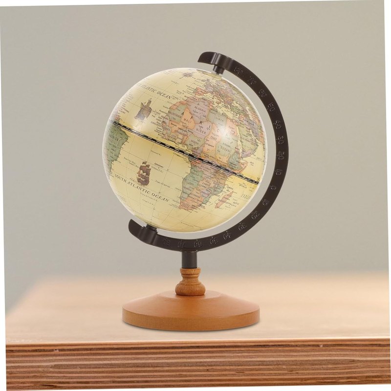地球仪摆件办公室中号小号英文复古欧式风格家居桌上摆件14CM