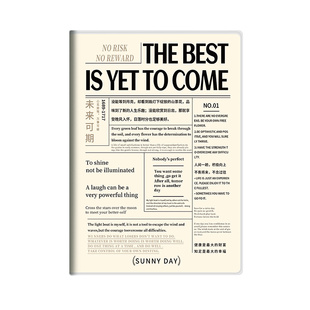 思进笔记本B5本子2026年新款晴天物语胶套本高颜值超厚学生用简约风b5复古课堂笔记日记本可双面书写防水耐磨