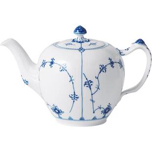 RoyalCopenhagen皇家哥本哈根平边唐草手绘茶具茶壶泡茶白瓷高级