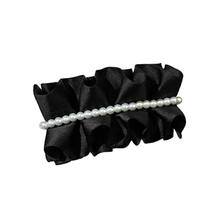 韩式真丝发夹女高级感2026新款高端发饰气质百搭后脑勺弹簧夹头饰