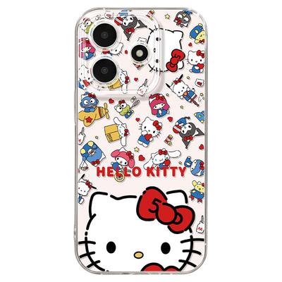 适用红米note15pro手机壳女款note14保护套小米高级note11pro硅胶防摔13por+全包redmi支架12turbo软可爱KT猫