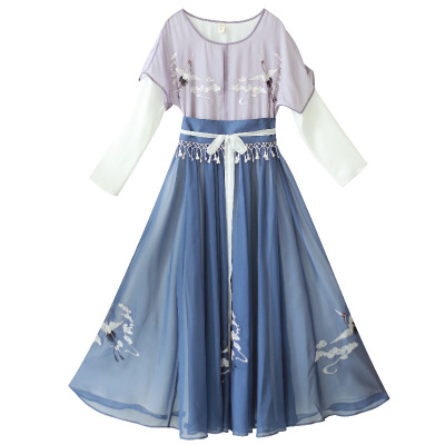 棉麻记仙气风日常新款复古汉服