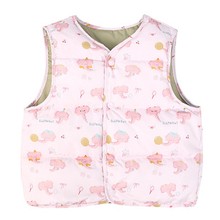 胖胖象儿童新款印花马甲中小童轻薄羽绒坎肩男女宝宝内搭背心童装