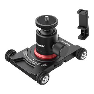 NEEWER/纽尔 SD001拍照小车带云台手机夹桌面地面专用单反相机微单平移稳定器拍摄支架防抖摄影车四轮平稳车