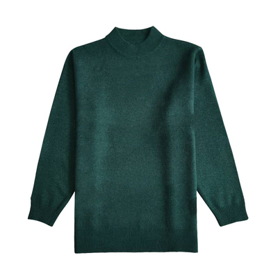 中老年人秋冬装圆领毛衣打底黑色