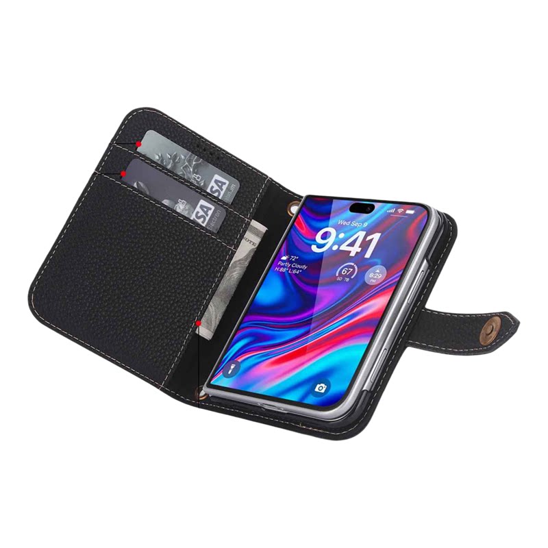 iPhoneDUO真皮壳翻盖插卡保护壳