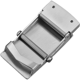 304不锈钢滚轴腰带扣头皮带头无孔无牙自动扣头老式滚轴皮带扣头