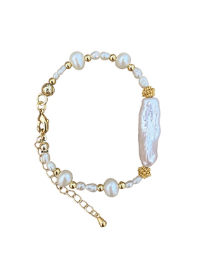 新品天然珍珠气质手链女甜酷