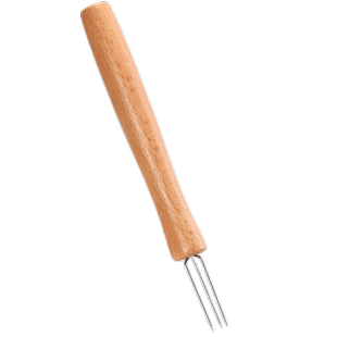 手持艾条延长器三叉锥艾柱延长针艾柱三角支架实木悬灸器刮灰工具