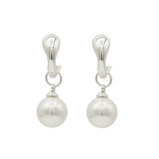 「奥地利珍珠」简约施家珍珠蚊香盘耳夹耳环轻奢耳饰耳钉小众法式