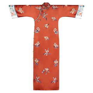 正芳春丨一城风絮丨传统立领盘扣刺绣花倒大袖宽松平裁旗袍裙