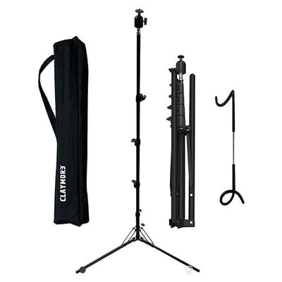 Claymore户外三脚架灯架灯杆露营灯支架挂架室内灯杆灯架露营灯架