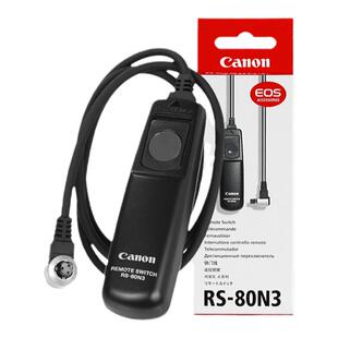 Canon/佳能原装RS-80N3相机快门线R5 1DX3 5D4 5D3 7D2 6D2 1DX 2 5D2微单5DSR单反7D原厂5DS有线EOS遥控器6D