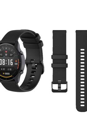 适用小米color/color2硅胶运动版表带watch S1Pro智能手表腕带watch S2新款硅胶S3金属S4电话配件运动替换带