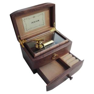 雷曼士胡桃木质30音首饰音乐盒天空之城八音盒卡农创意女生日礼物