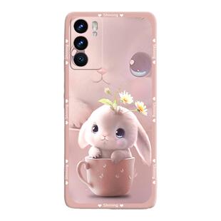 盆栽花兔适用oppoReno6手机壳reno6pro新款硅胶oppo全包防摔opopreno女por保护套opporone男opreno六外壳rneo