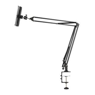 芯鲜手机懒人支架床上桌面万能通用手机床头支撑架可伸缩折叠式夹床平板直播pad神器金属多功能升降加粗托架